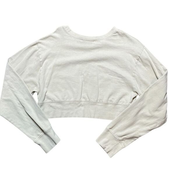 DOUBLE ZERO Touchdown Cropped Sweatshirt Size Medium - Picture 2 of 4